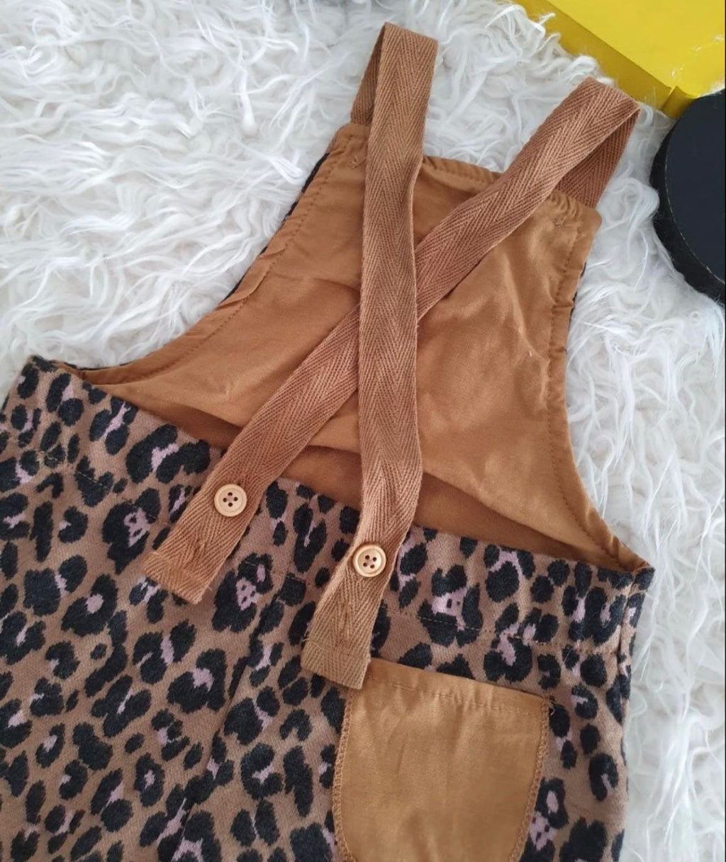 Kız çocuk leopar tulum Le250