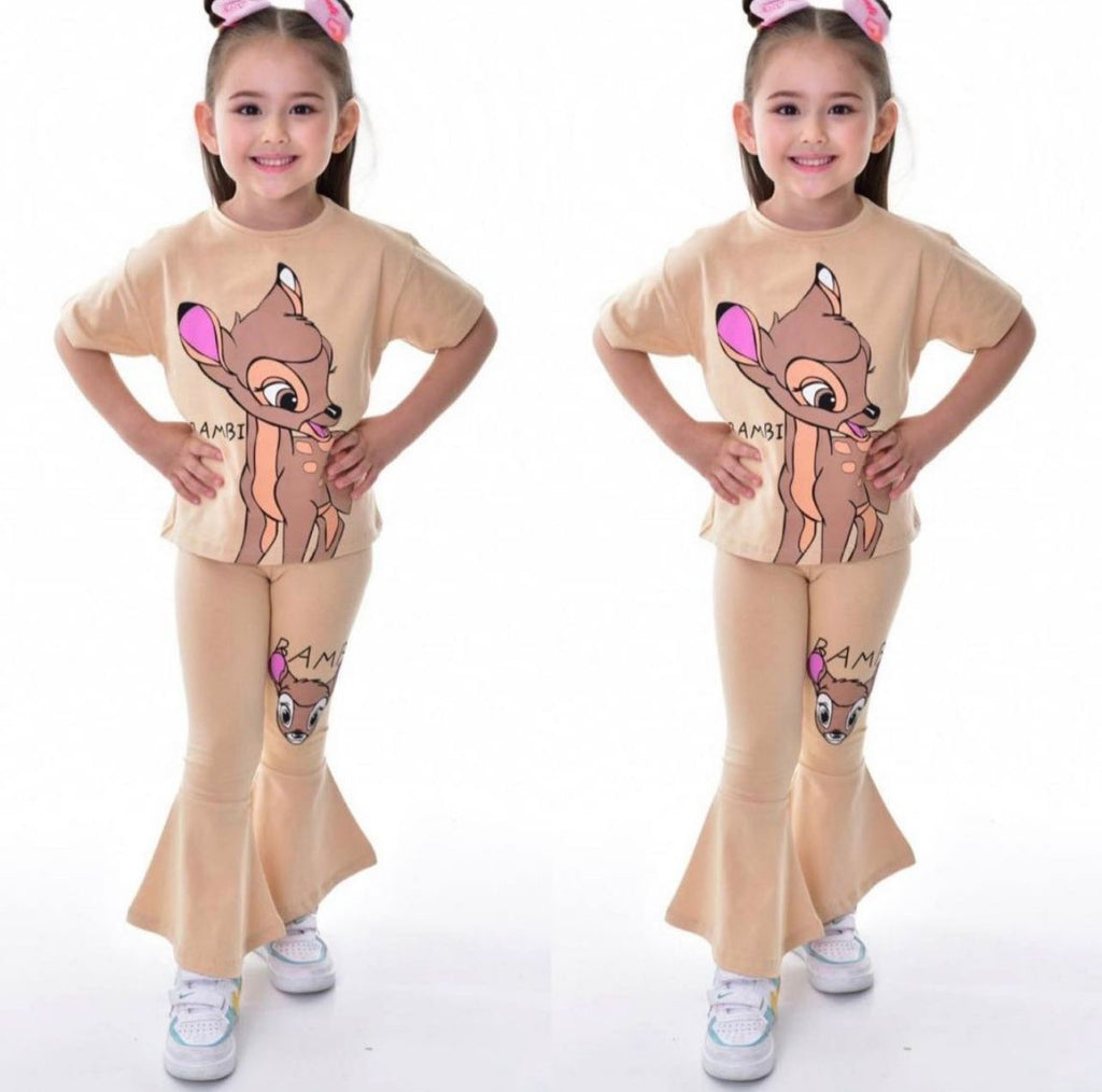 Kız çocuk bambi 2 parça set
Tişört ve tayt💟💟 Le174