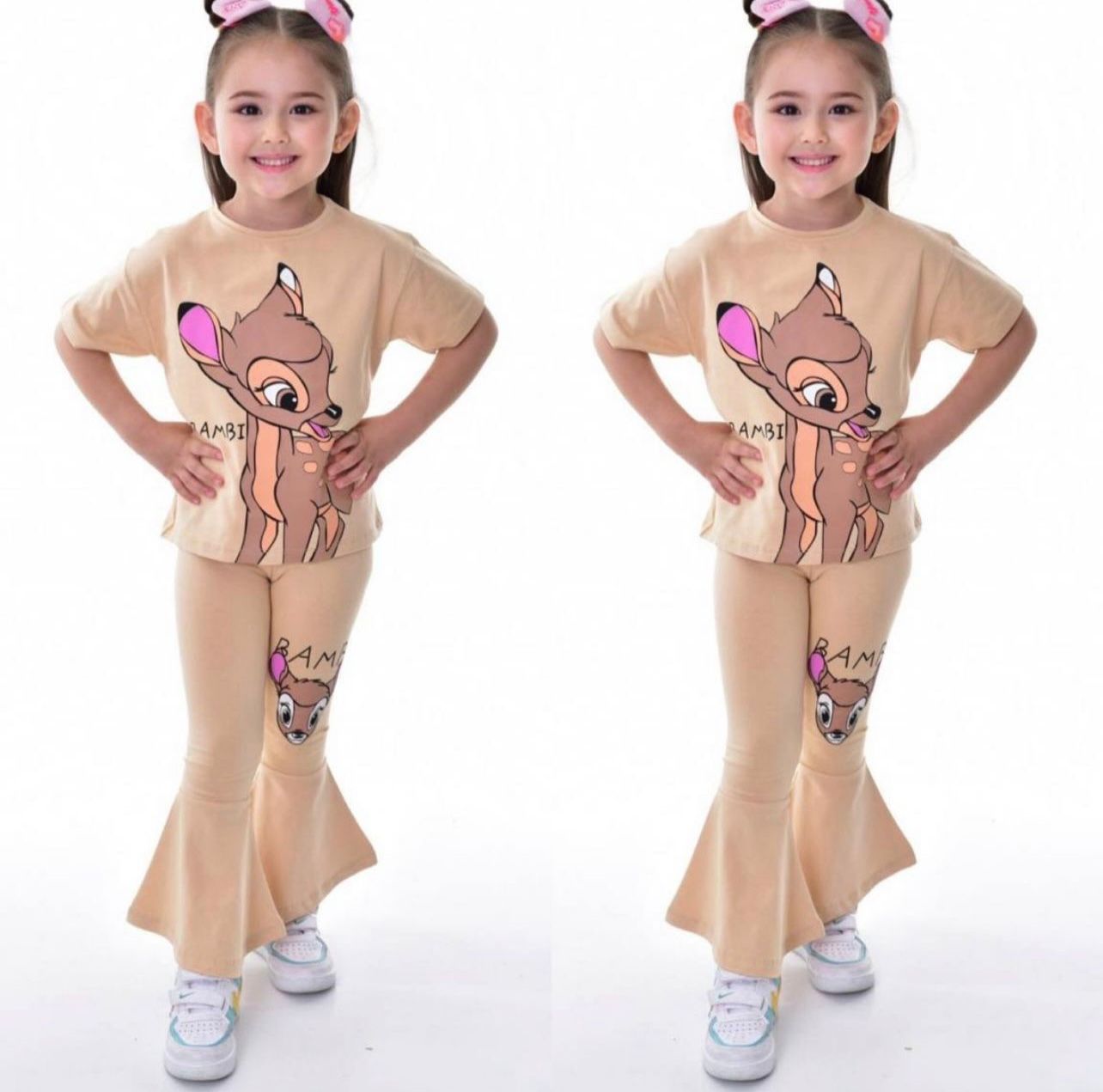 Kız çocuk bambi 2 parça set
Tişört ve tayt💟💟 Le174