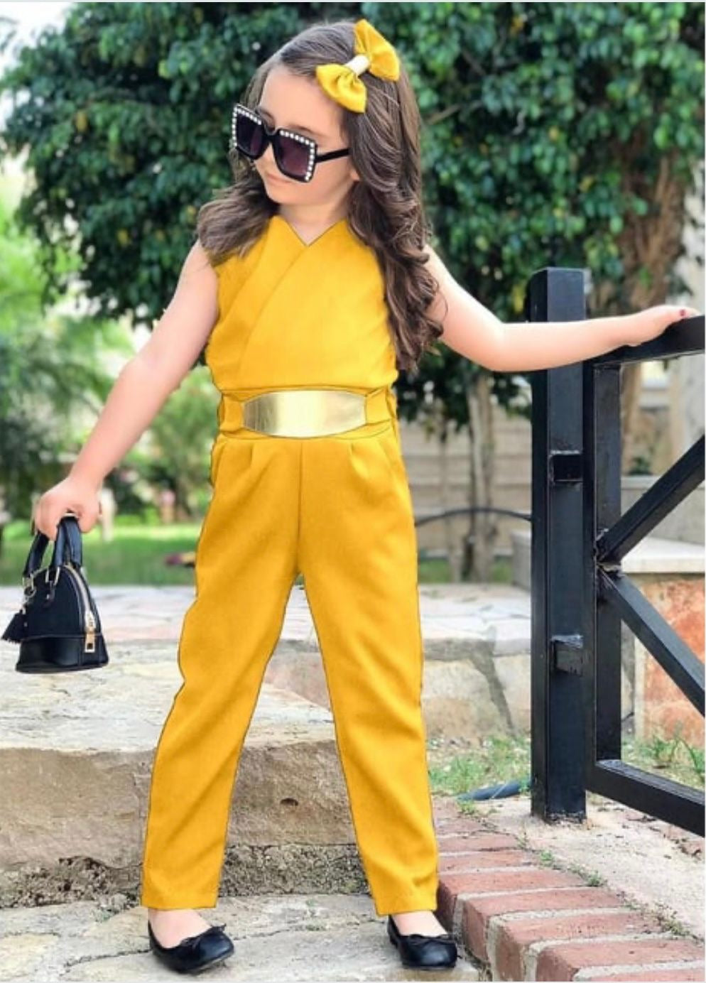 Kız çocuk tulum ve toka Le231