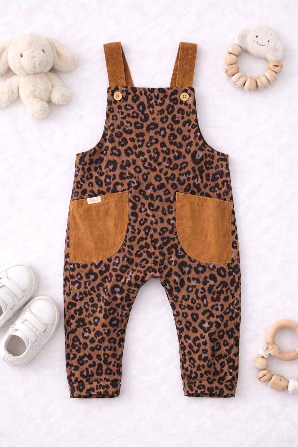 Kız çocuk leopar tulum Le250